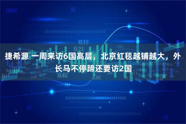 捷希源 一周来访6国高层，北京红毯越铺越大，外长马不停蹄还要访2国